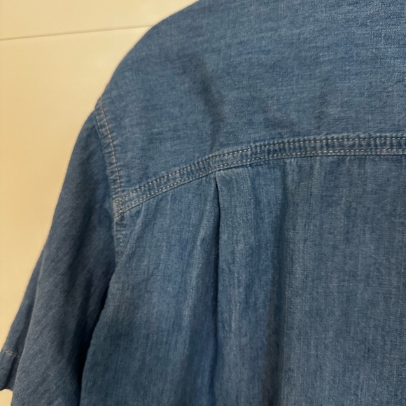 Frame Cotton Linen Cropped Shirt - Picture 12 of 15